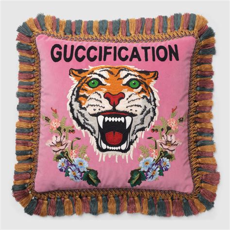 vintage gucci throw pillow.